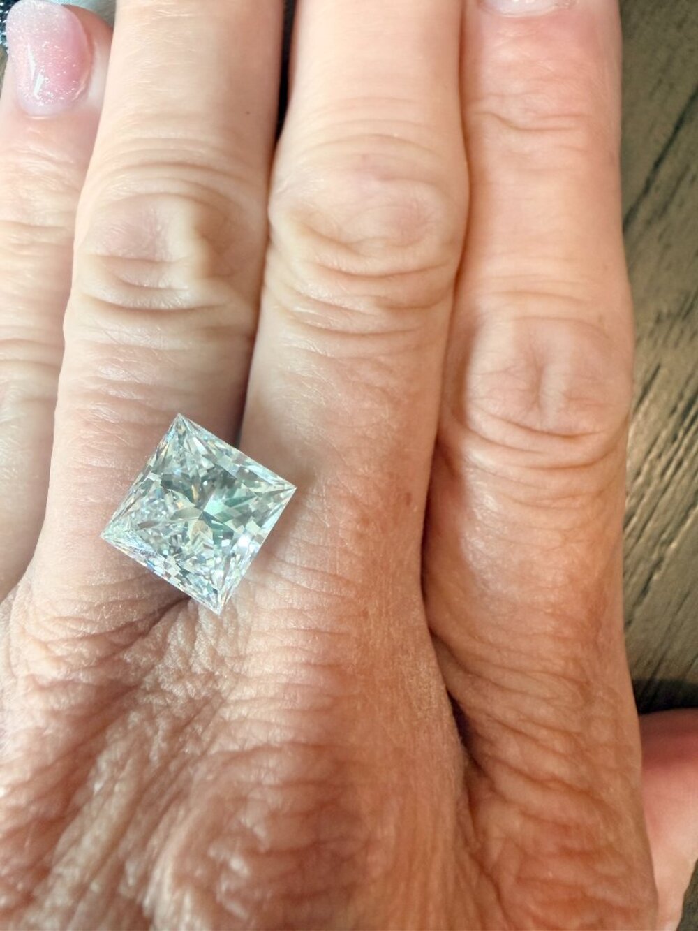 7.07 CT Princess Lab Grown Diamond F VVS2 IGI